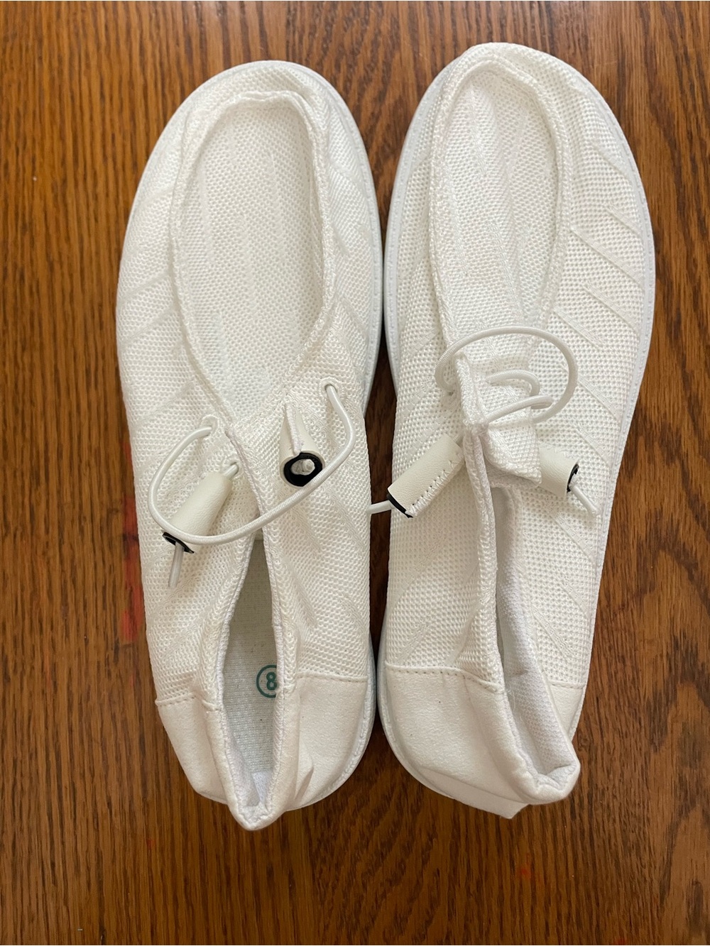 Women's White Slip-On canvas type